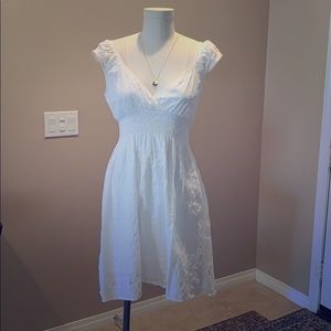 White cotton dress